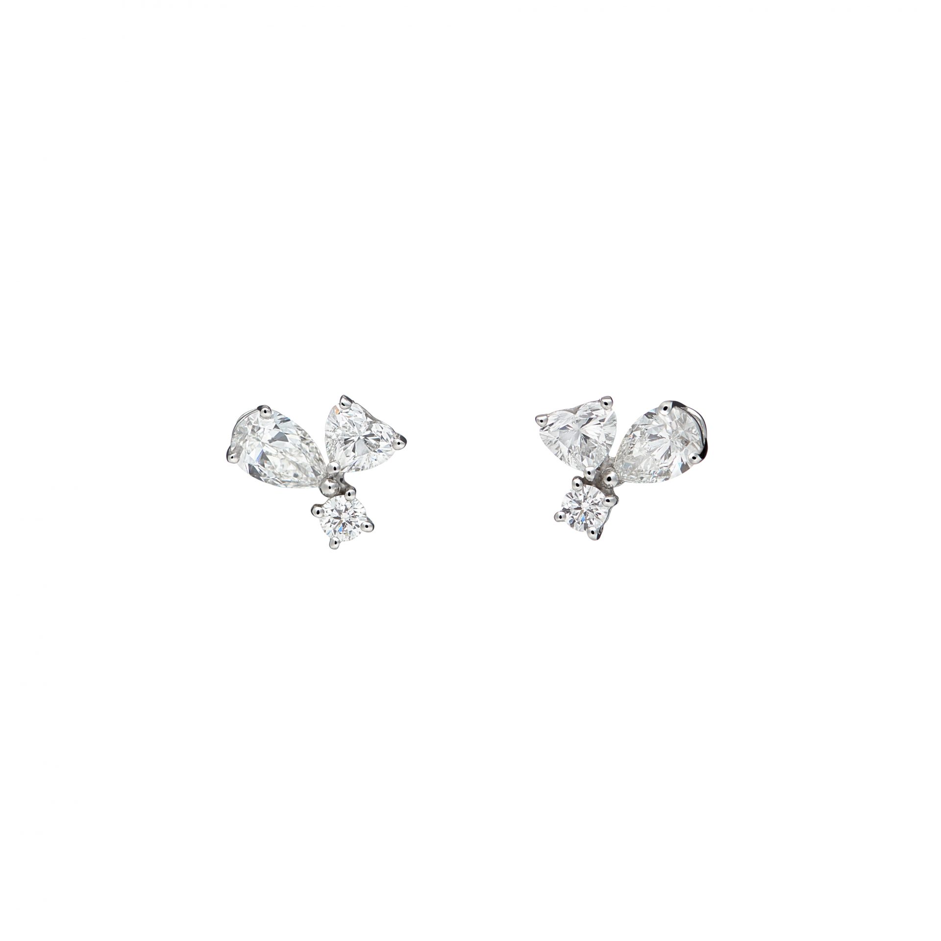 Felicity Trois Heart Earrings