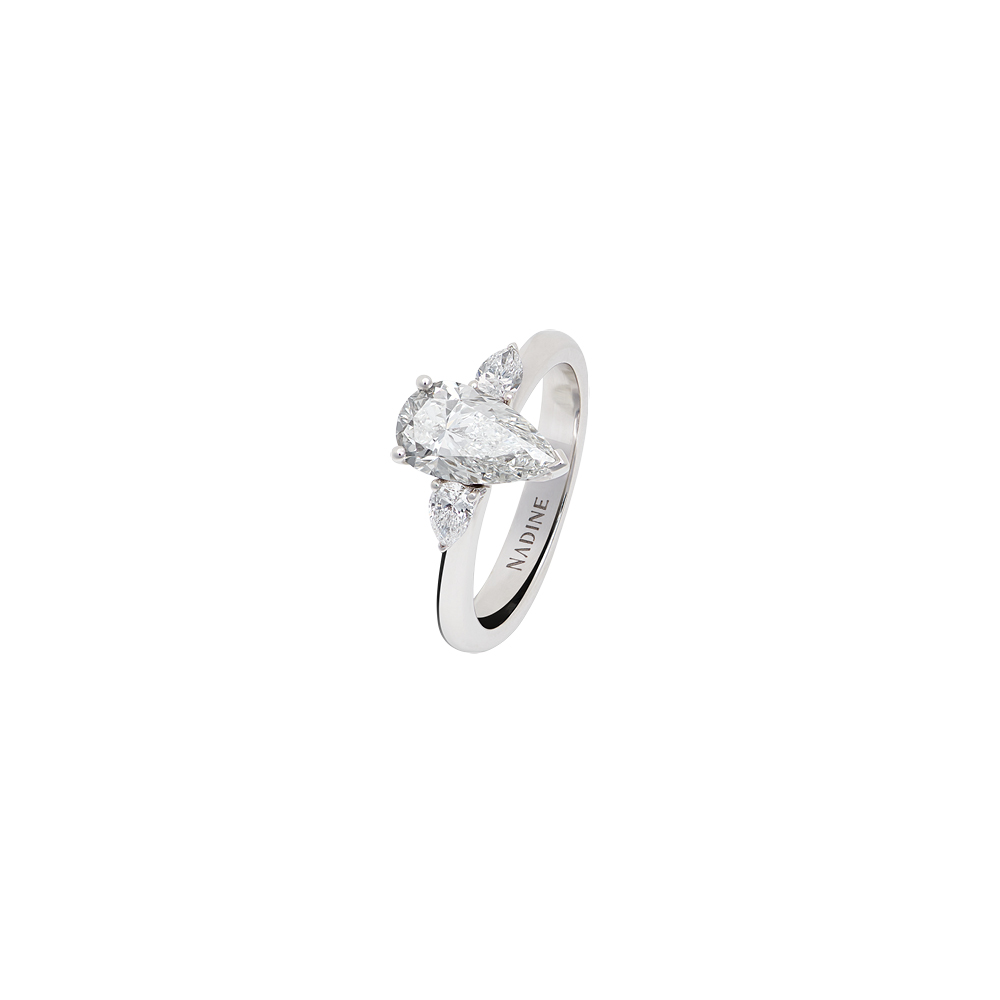 Felicity Drop Solitaire Ring