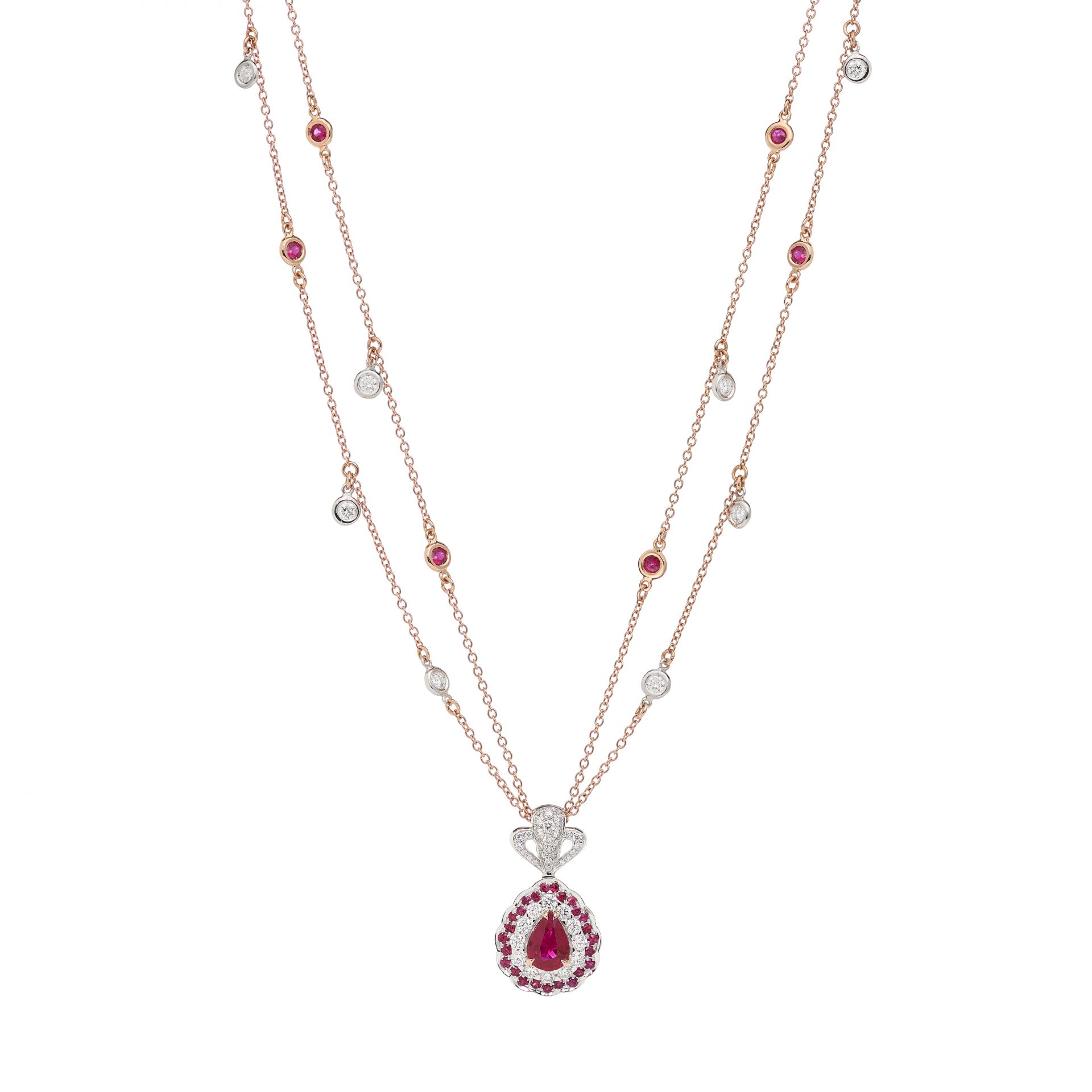 La Broderie Rouge Necklace