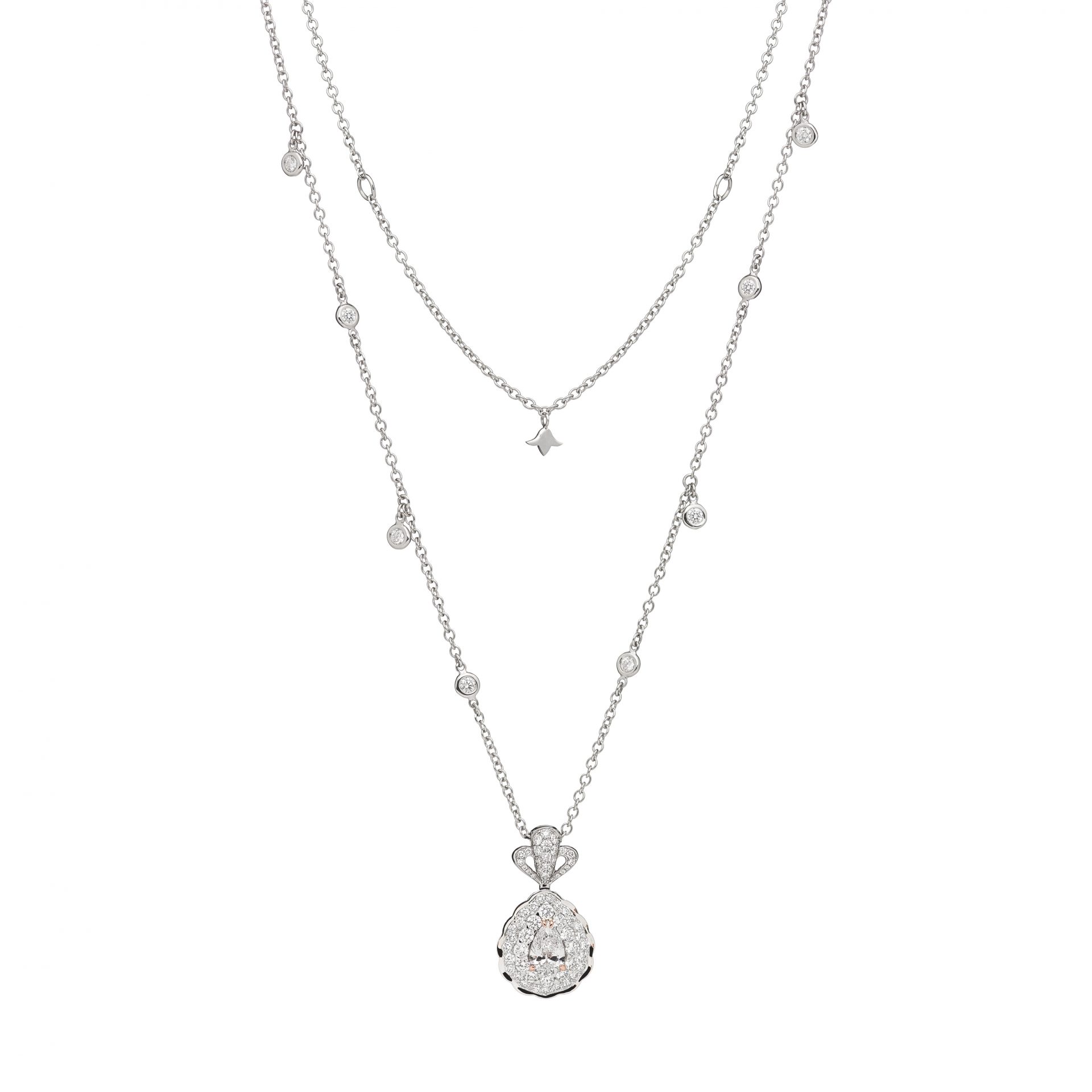 La Broderie Blanche Long Necklace