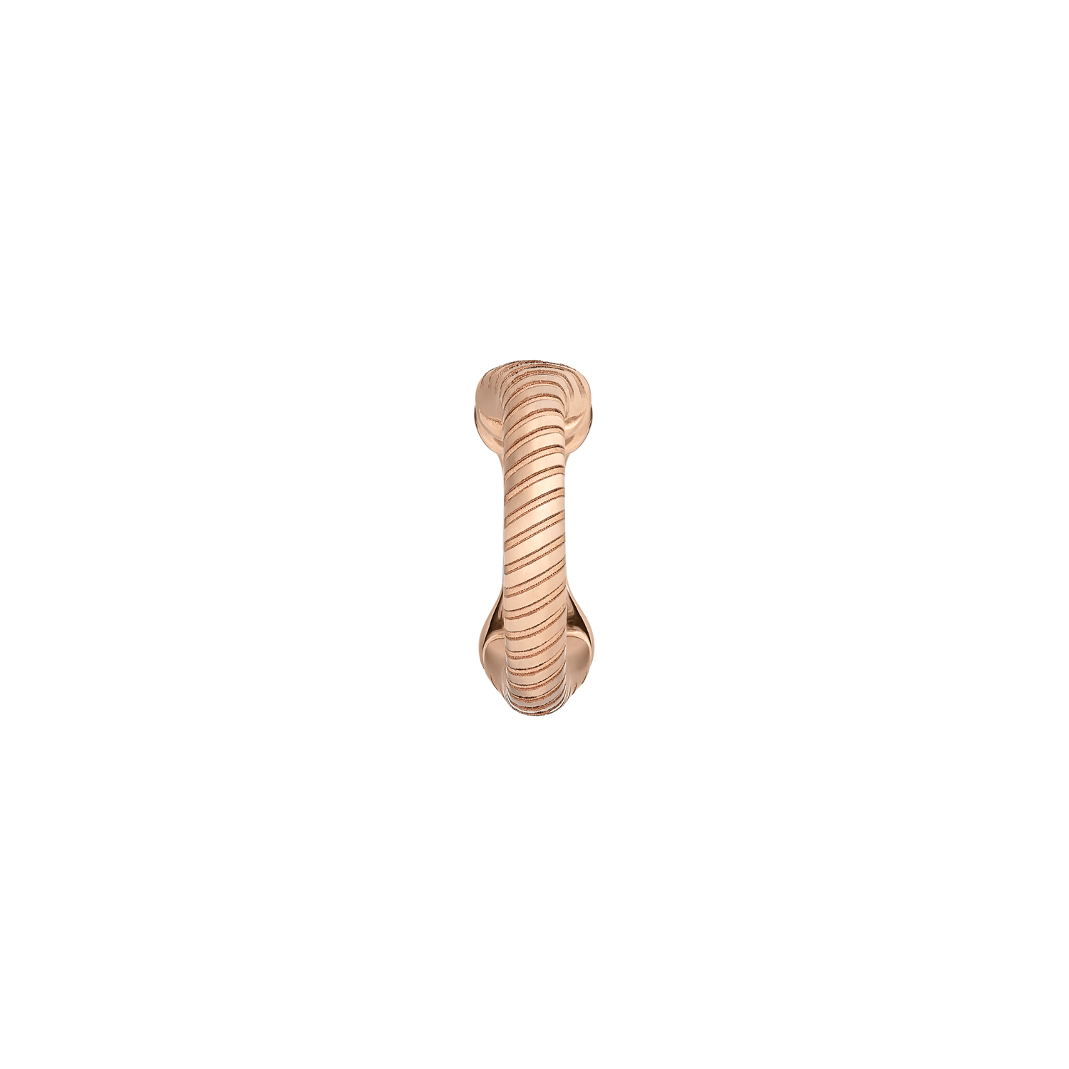 Hand Carved Striped Ear Cuff