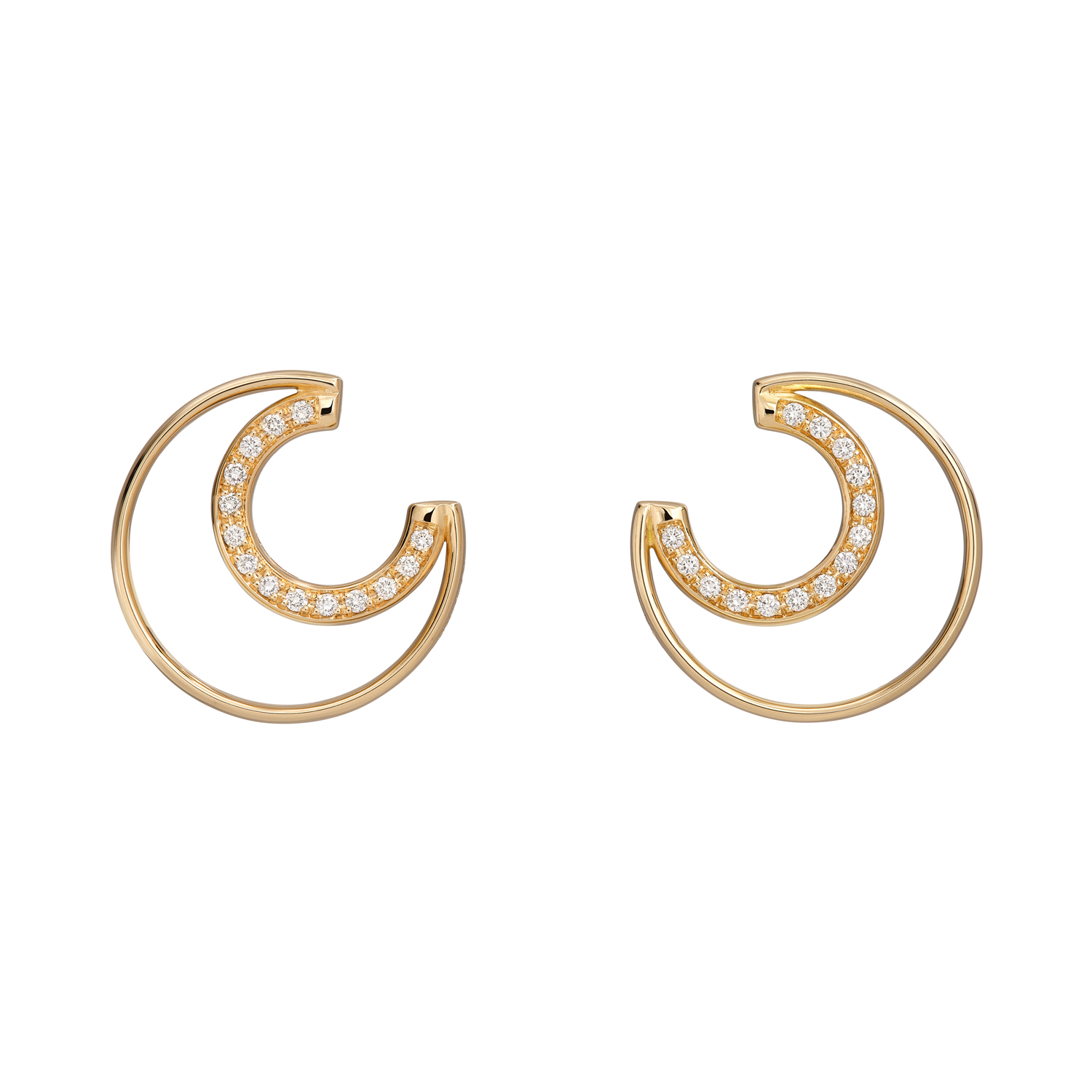Paved Hoop Earrings
