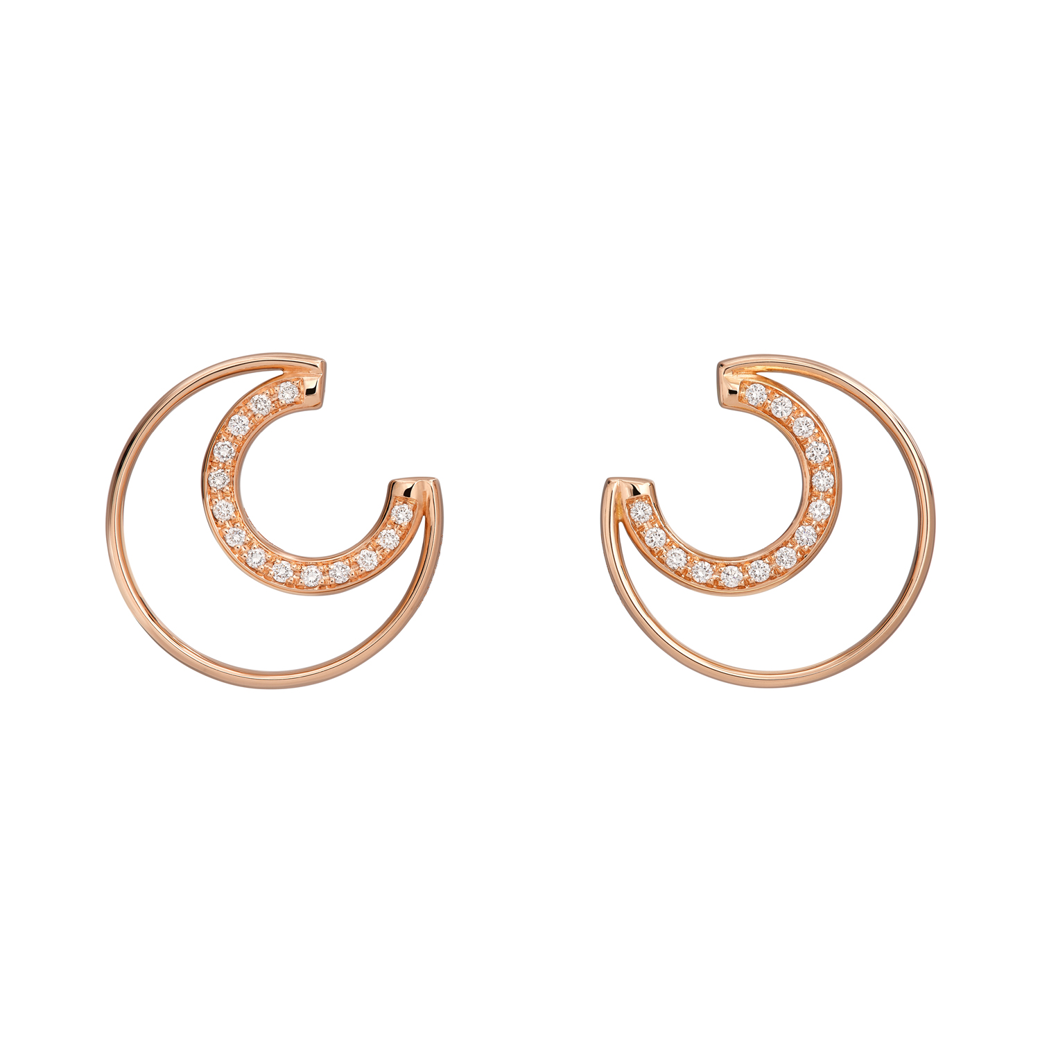 Paved Hoop Earrings