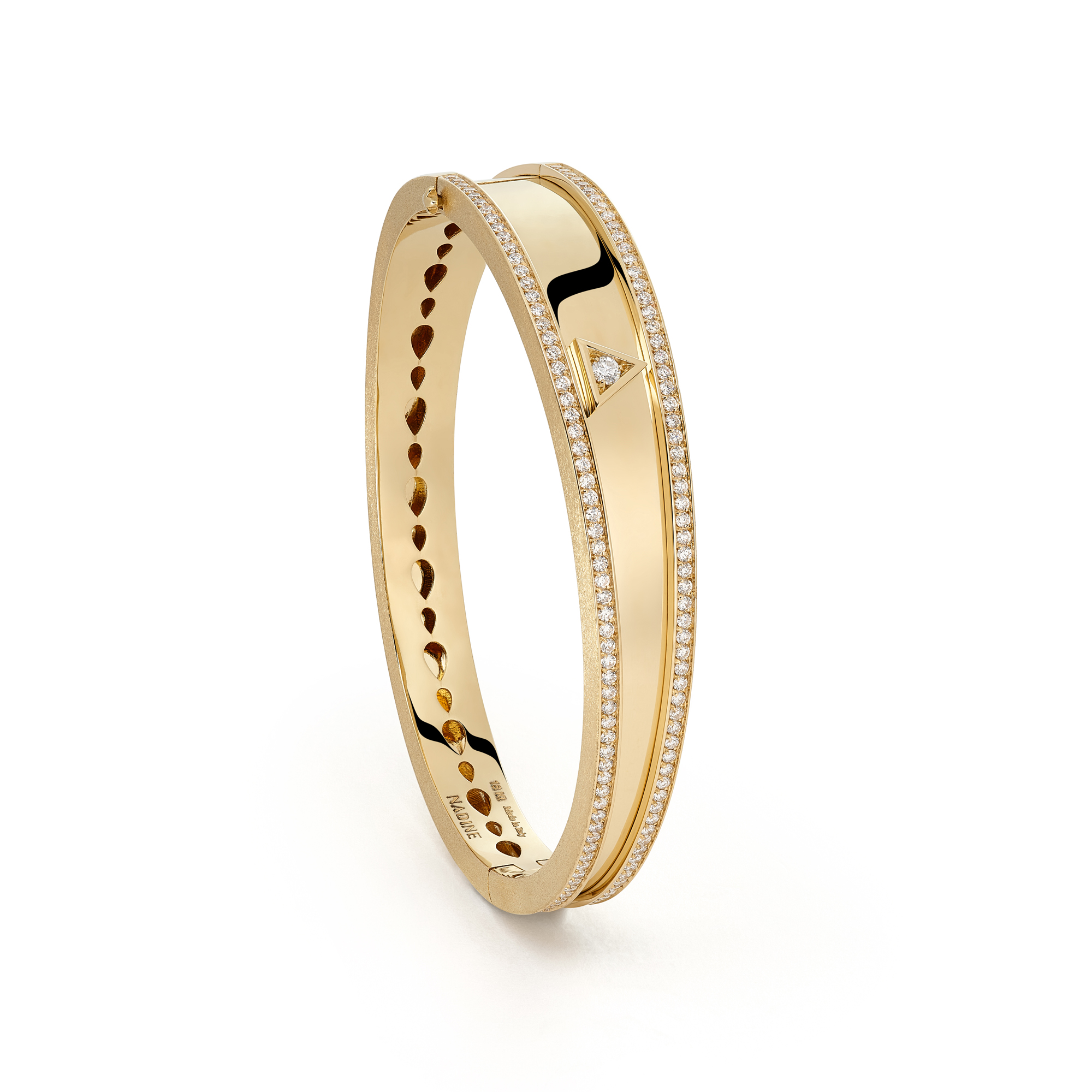 Paved Asymmetrical Bangle