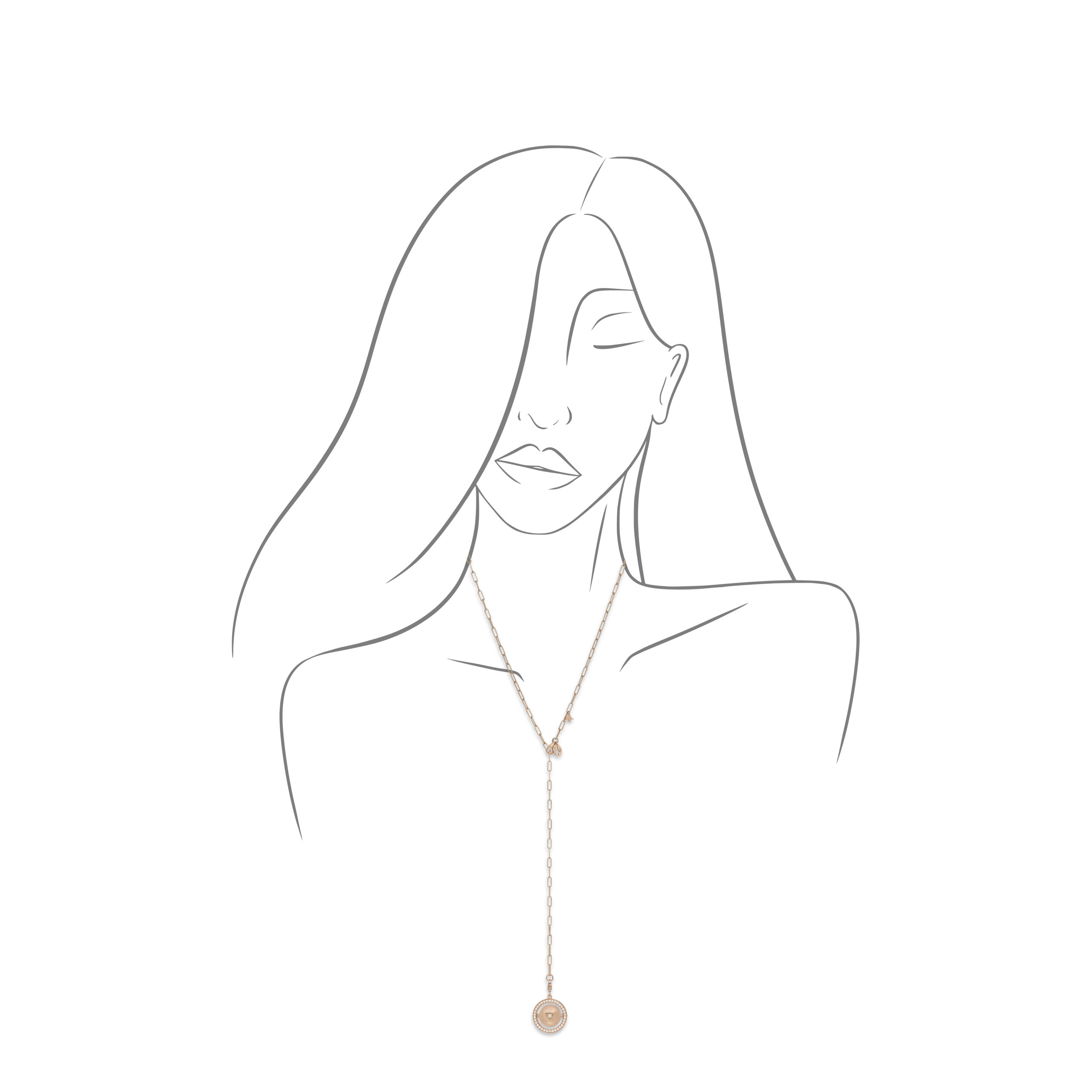 ABJAD_6_rose_sketched_paved pendant