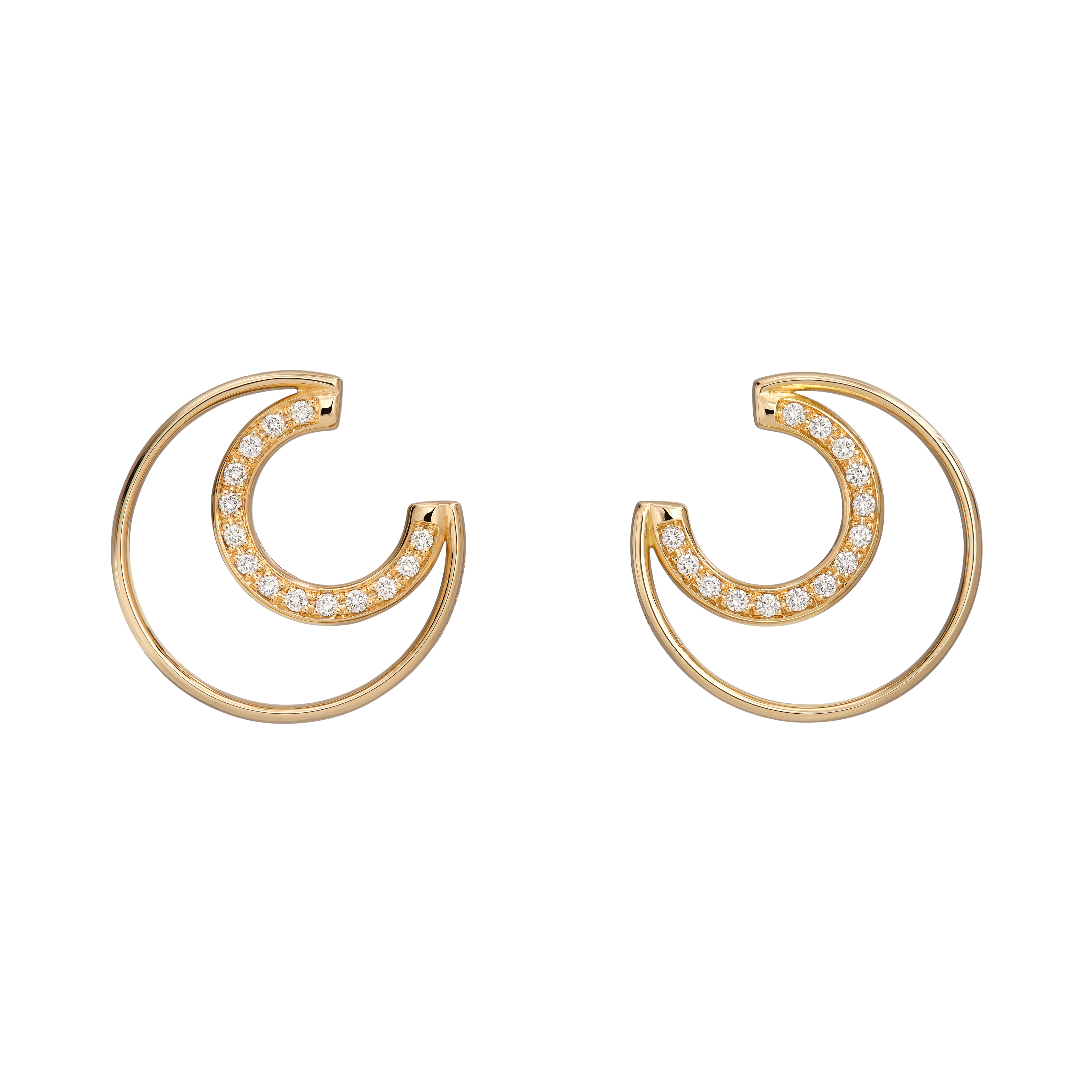 Paved Hoop Earrings