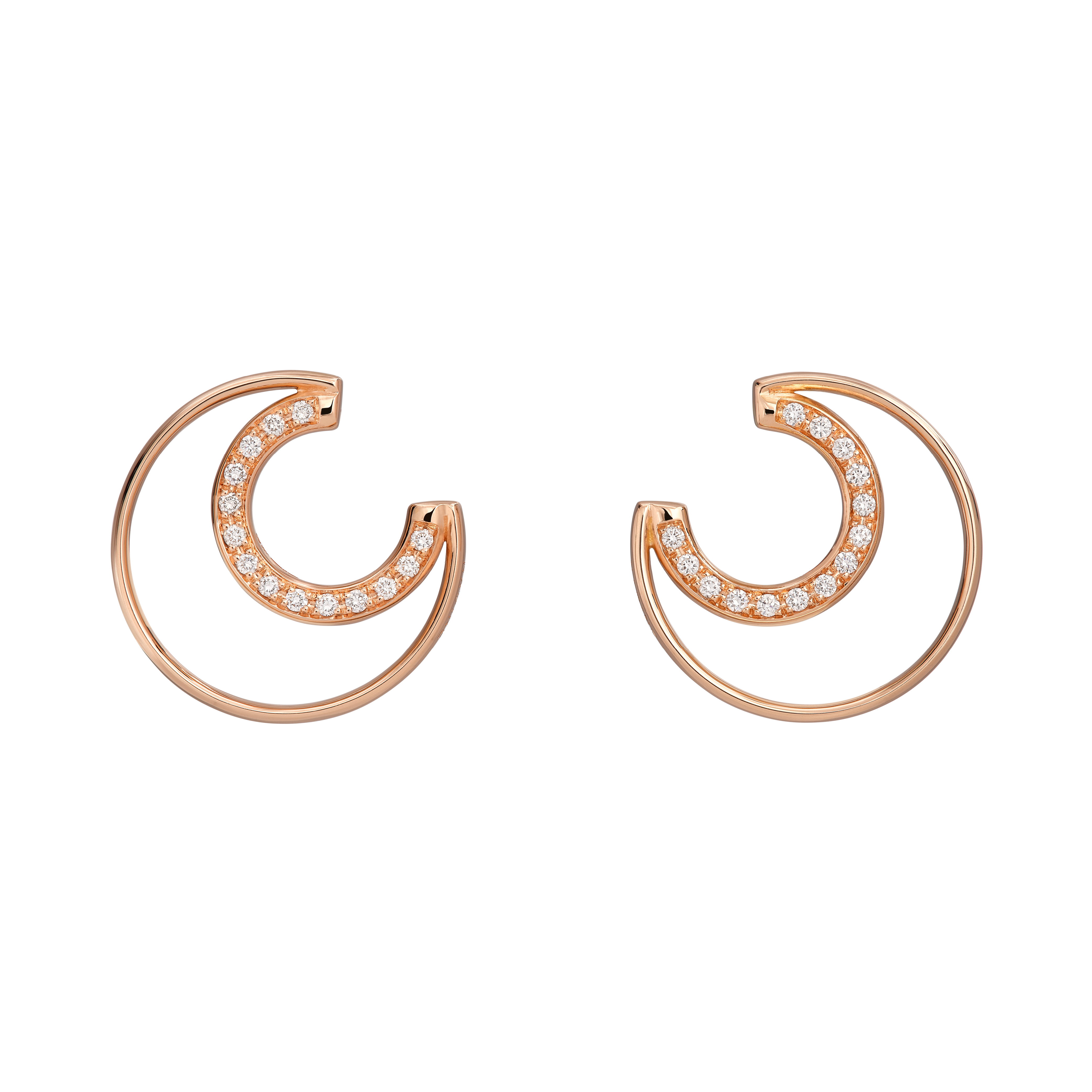 Paved Hoop Earrings